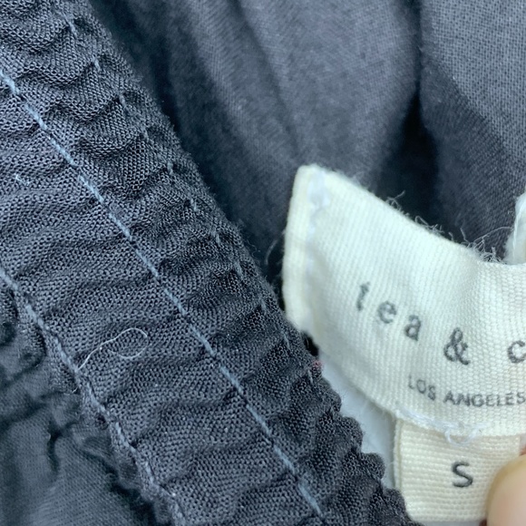 Tea & Cup top small tunic blouse boho pom poms - Picture 6 of 6